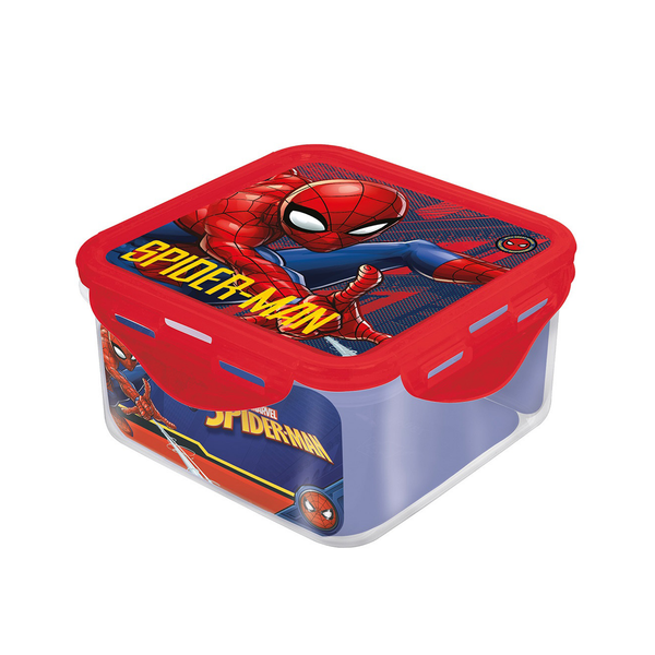 Stor Spiderman Square Hermetic Food Container 730 ML
