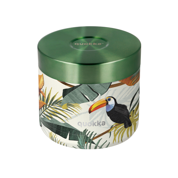 Quokka Stainless Steel Food Jar Tropical 600 ML - Whim Collection