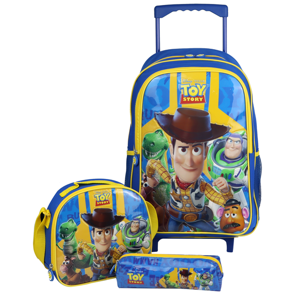 Toy Story 3-in-1 Trolley Bag School Set 18"