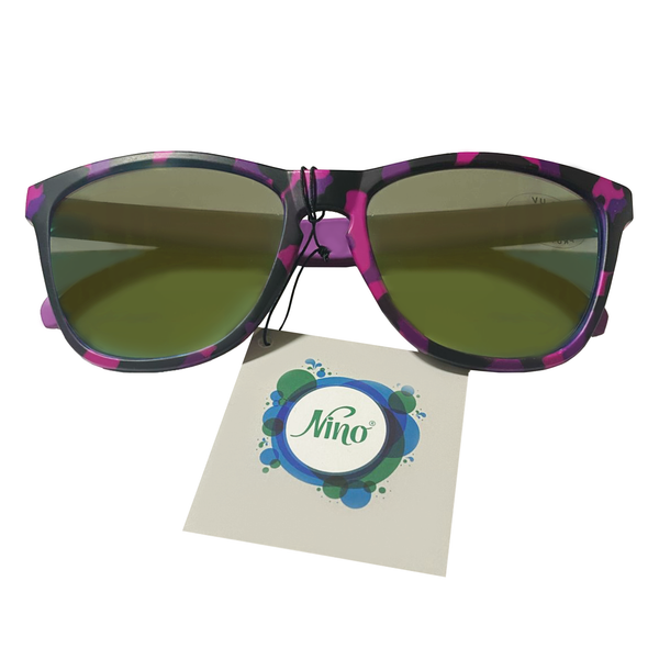 Cat Eye Pink Camo Matte Frame Sunglasses