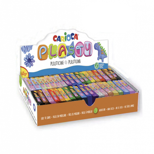 Carioca Display Plasticine Plasty 60 G (Assorted Color)