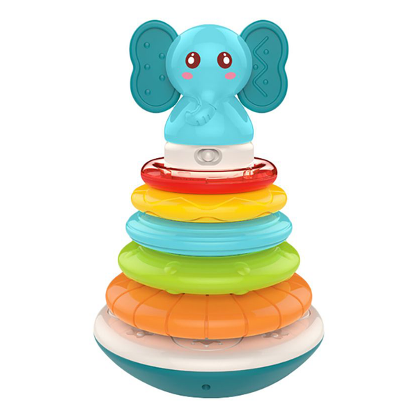 Huanger Elephant Musical Stacking Rings with Light and Music
