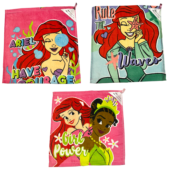 The Little Mermaid Mini Cotton Towel 30 X 30 CM (Assorted Design)