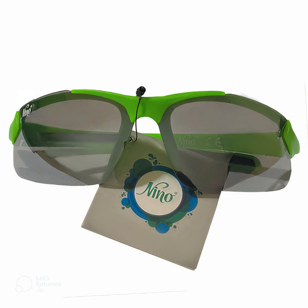 Wraparound Fashion Sunglasses Green Frame