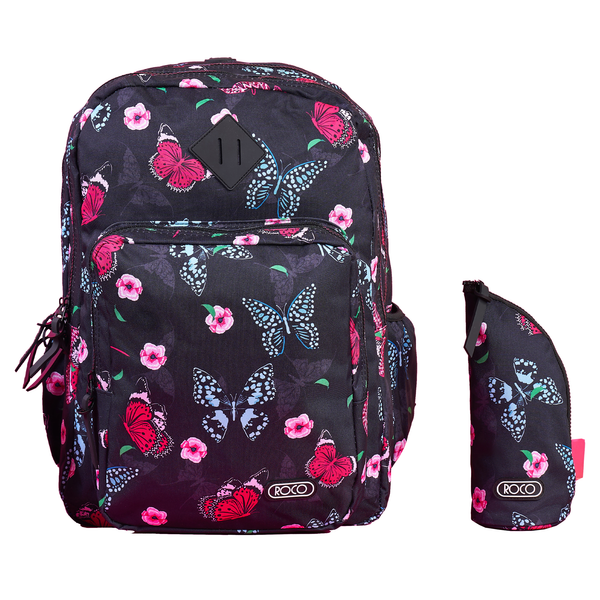 Roco Floral Backpack 19" + Free Pencil Case