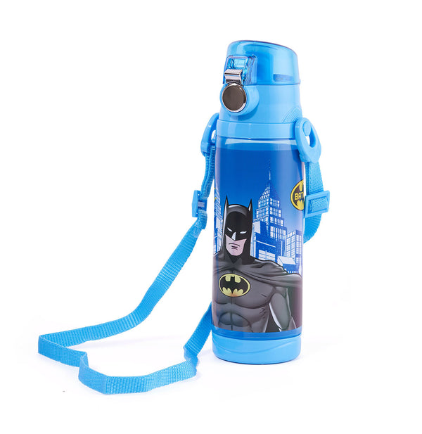 Batman Boys' Plastic Number 5 Bottle with Strap 600 ml Amiral