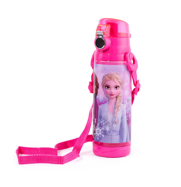 Frozen Girls' Plastic Number 5 Bottle with Strap 600 ml Amiral