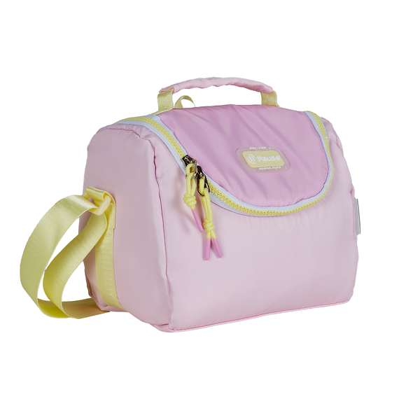 Pause Pastel Pals: Pink Bunny Keychain Insulated Lunch Bag