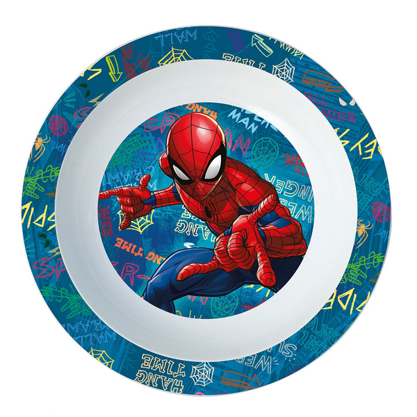 Stor Spiderman Kids Microwave-Safe Deep Plate