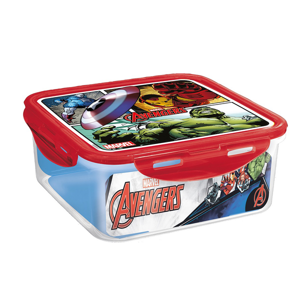 Stor Avengers Square Hermetic Food Container 750 ML