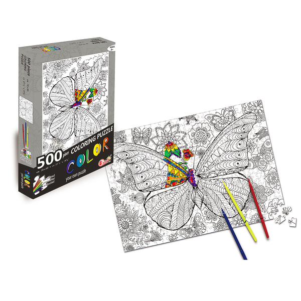 Butterfly Drawing Puzzle (500 Pcs)