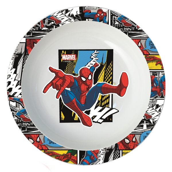 Stor Spiderman Kids Microwave-Safe Deep Plate