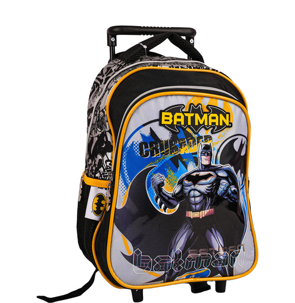Batman Boys' School Trolley Bag 14" Rainbow Max