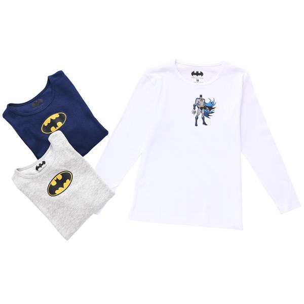 Batman Long-Sleeve Undershirts Pack of 2 (Assorted Colors)