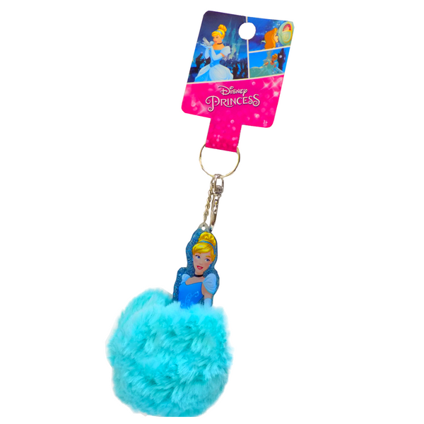 Cinderella Pom Pom Keychain