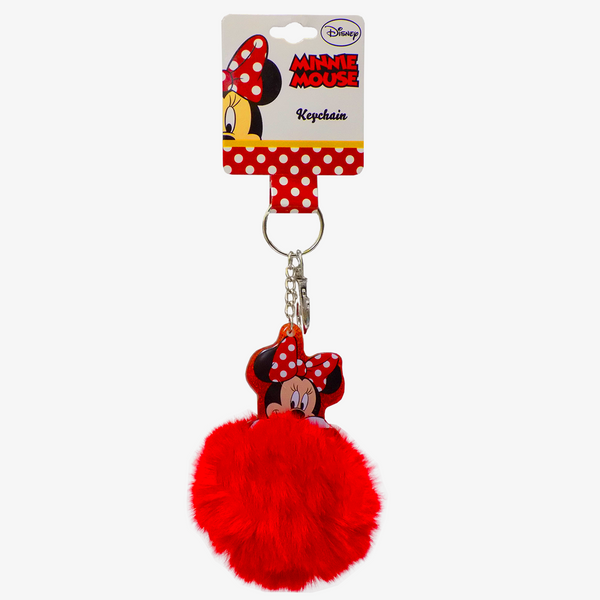 Minnie Pom Pom Keychain