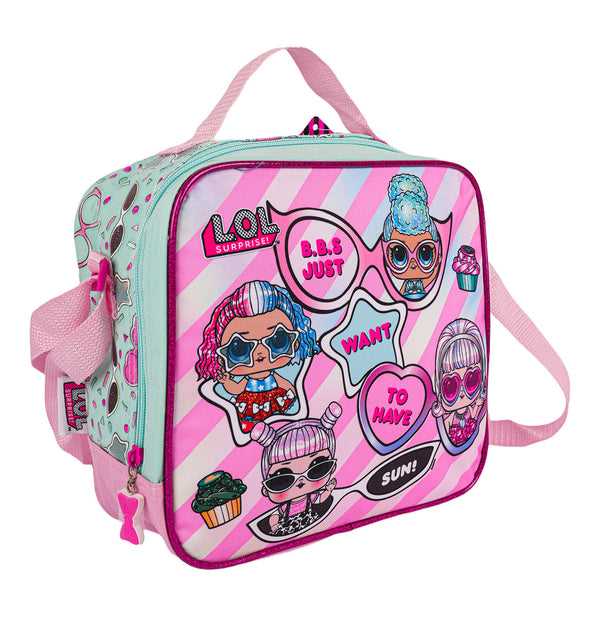 LOL Surprise Girls' Insulated Lunch Bag Rainbow Max