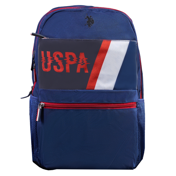 U.S. Polo Navy Blue School Backpack 19"