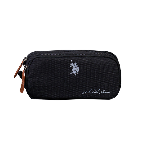 U.S. Polo Black Denim School Pencil Case