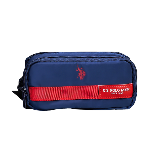 U.S. Polo Navy Blue School Pencil Case