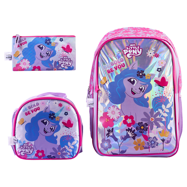 My Little Pony Girls' 3-in-1 Backpack Set 18"